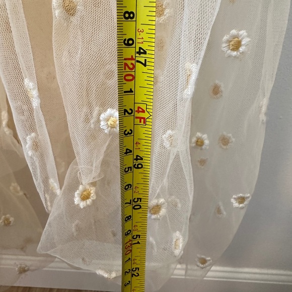 Doen Zelda Sheer Floral Maxi Dress in Faded Peach - Size XS - Picture 14 of 14